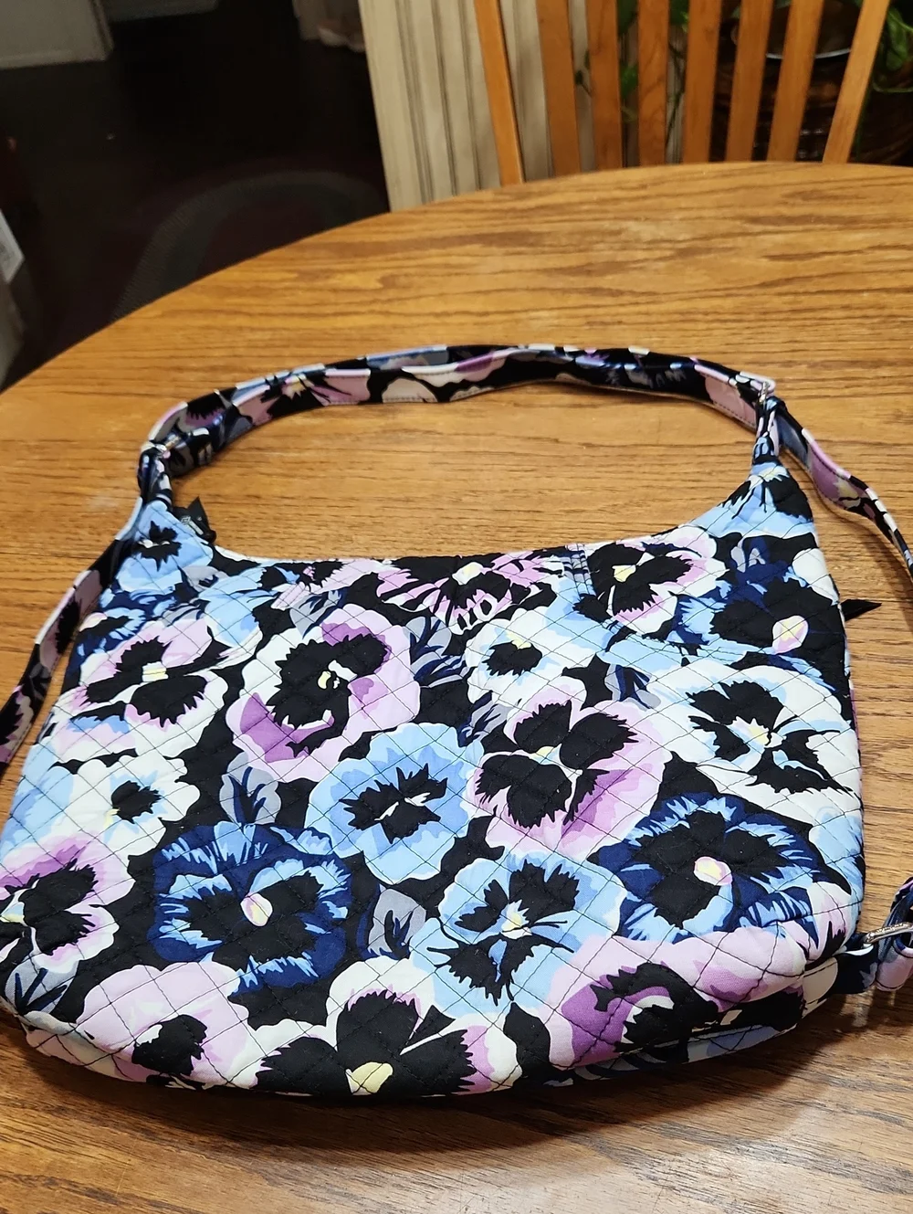 Vera Bradley Plum Pansies Versatile Bag/Backpack